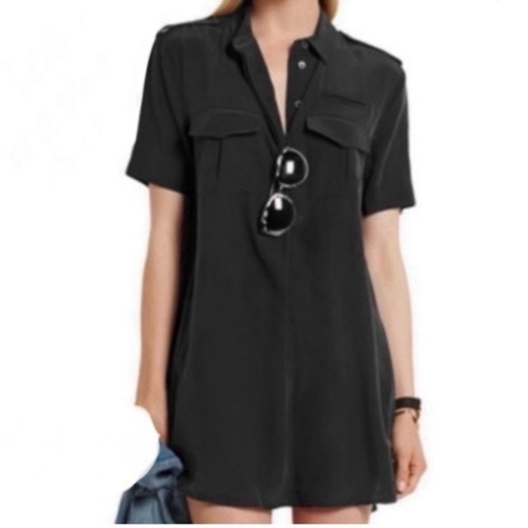 Equipment Dresses & Skirts - Equipment - Silk Major Dress - Black - Size Small - NET-A-PORTER - Excellent